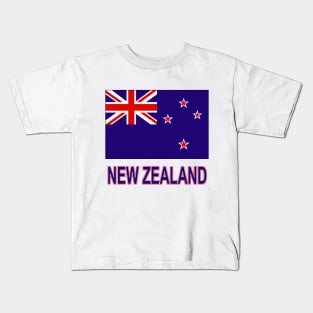 The Pride of New Zealand - National Flag Design Kids T-Shirt